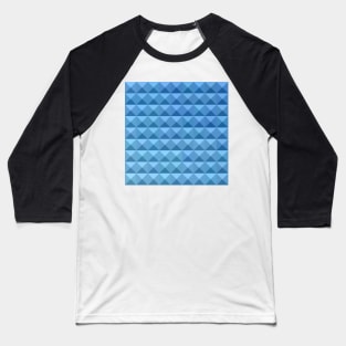 Cornflower Blue Abstract Low Polygon Background Baseball T-Shirt